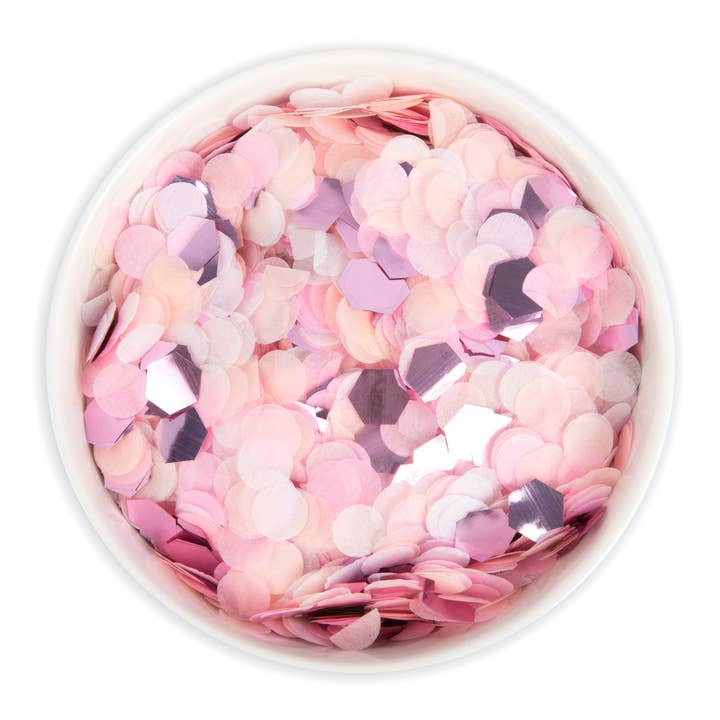 Eco Confetti - Wholesale Confetti - Metallic & Tissue Paper Eco Confetti - Pinks + Peach + White
