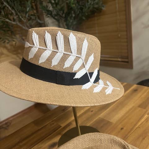 Campelle - Wholesale Fedora - Women's - Cannes Tan/White2