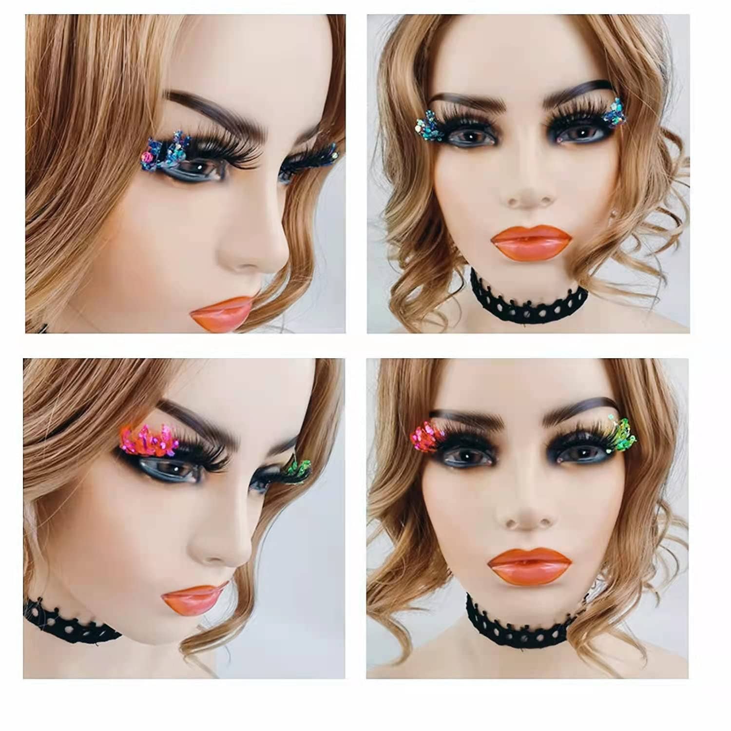 SugarQuoteMeNot LLC - Wholesale False/Fake Eyelashes - Glam Glow-in-the-Dark & Luminous Glitter Glam Eyelashes36