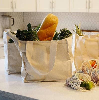 Birdbath - Wholesale Grocery/Shopping Bag - Organic Cotton Shopping Bag with Pockets2