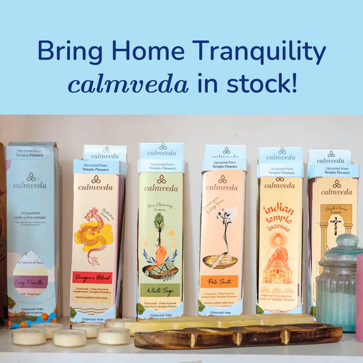 Calmveda Incense & Aromatherapy - Wholesale Incense - Frankincense Charcoal free Incense Sticks set-10 x 12 Stick