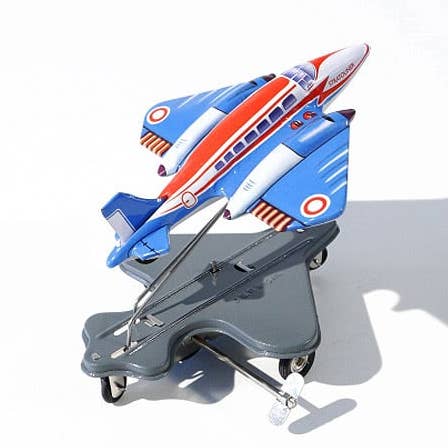 die Blechfabrik e.K. - Wholesale Toy Plane - Kids - “Flying Hops” aeroplane with spring mechanism, made in India0