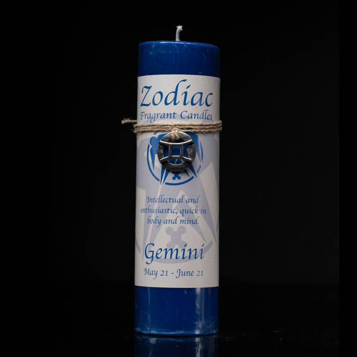 Gemini Zodiac Pendant Candle for wholesale by Astro West