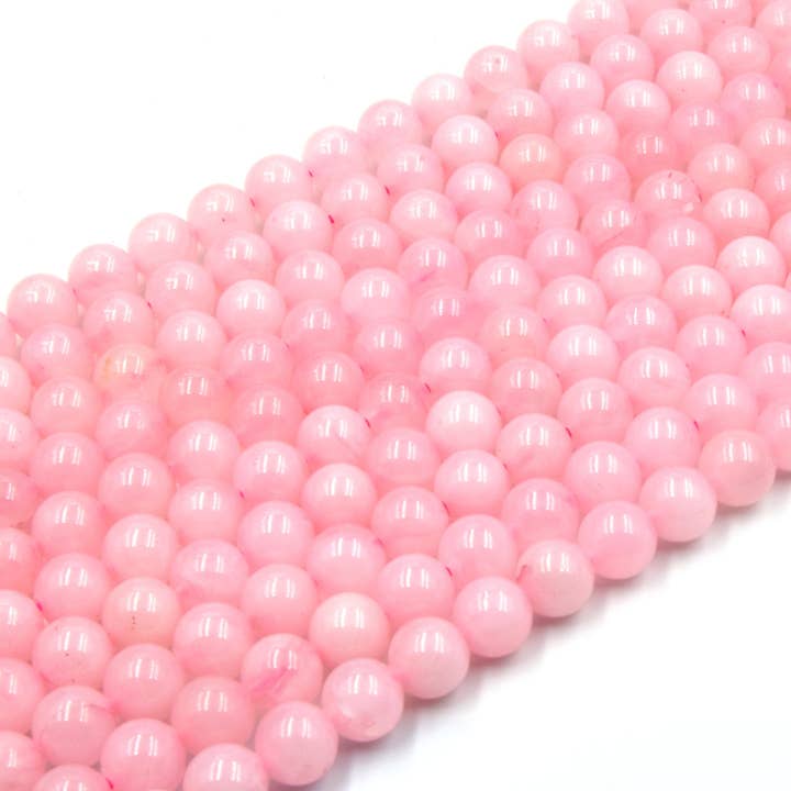 Only Beads - Wholesale Beads - Rose Quartz Beads - Smooth Round Beads