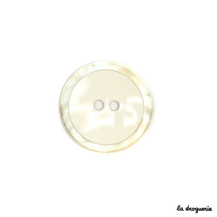 LA DROGUERIE - Wholesale Sewing Button/Snap - Lacquered Akoya porthole button 14 mm4