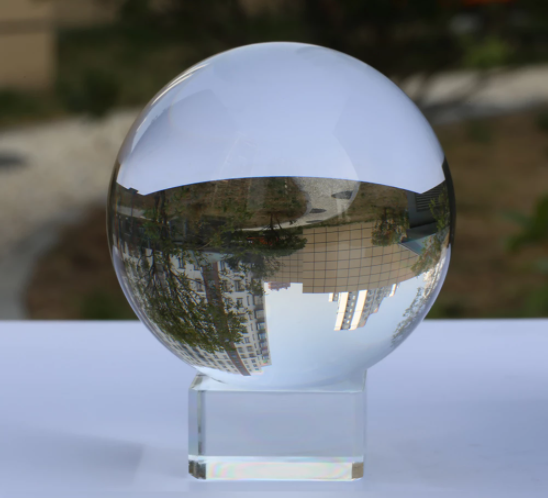 Crystolver (We Cover All Import Fees) - Wholesale Decorative Tabletop Object - Clear  Crystal Sphere  Photography Lens ball0