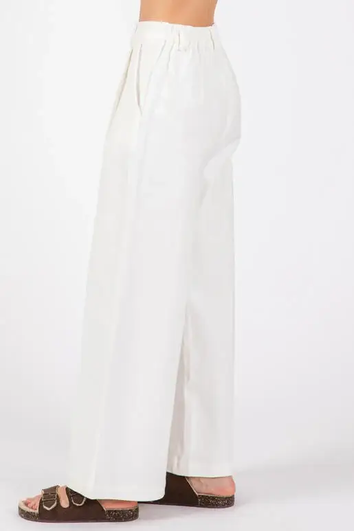 Final Touch – wholesale Byxor - Dam – Bomullsbyxor med vida ben - P50015C8