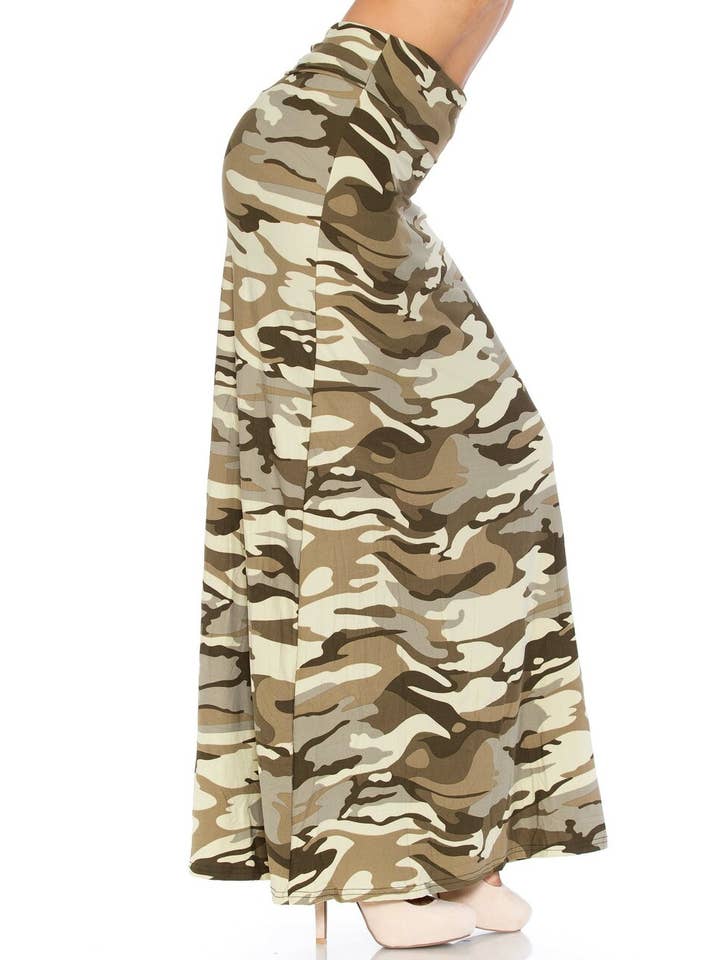 USA Fashion - Venta al por mayor Falda - Mujer - Falda larga de camuflaje suave como la mantequilla, 5 colores11