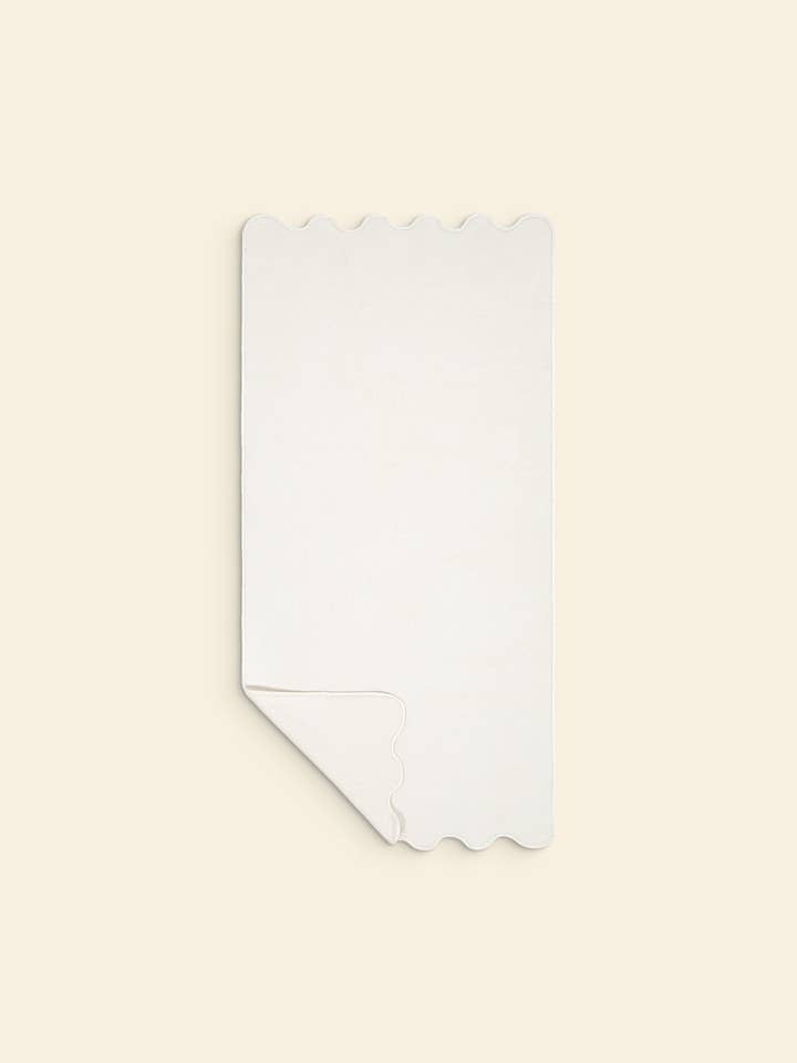 The wavy ivory cotton bath towel for wholesale by Tomète