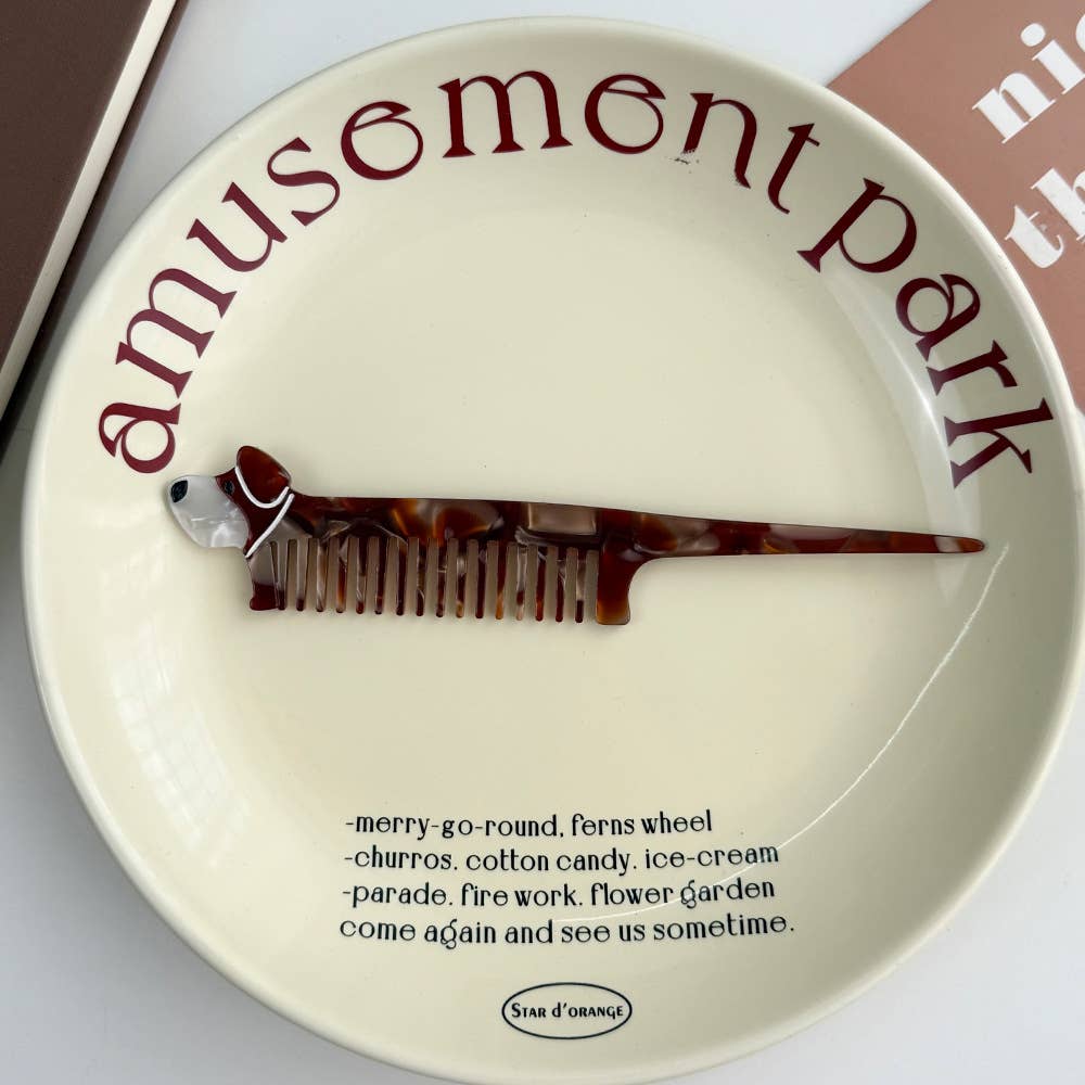 SoapElenGlen – Großhandel Haarbürste/Kamm – Verspielte Tier-Acetat-Kämme, tragbare Gemüse-Haarwerkzeuge7