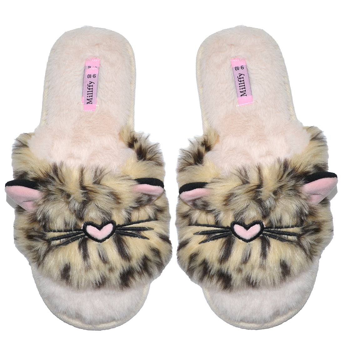 Millffy – wholesale Slippers – Women's – Millffy fuzzy fluffy open toe slippers for Women cat puppy Thong Slides flip flop slippers1