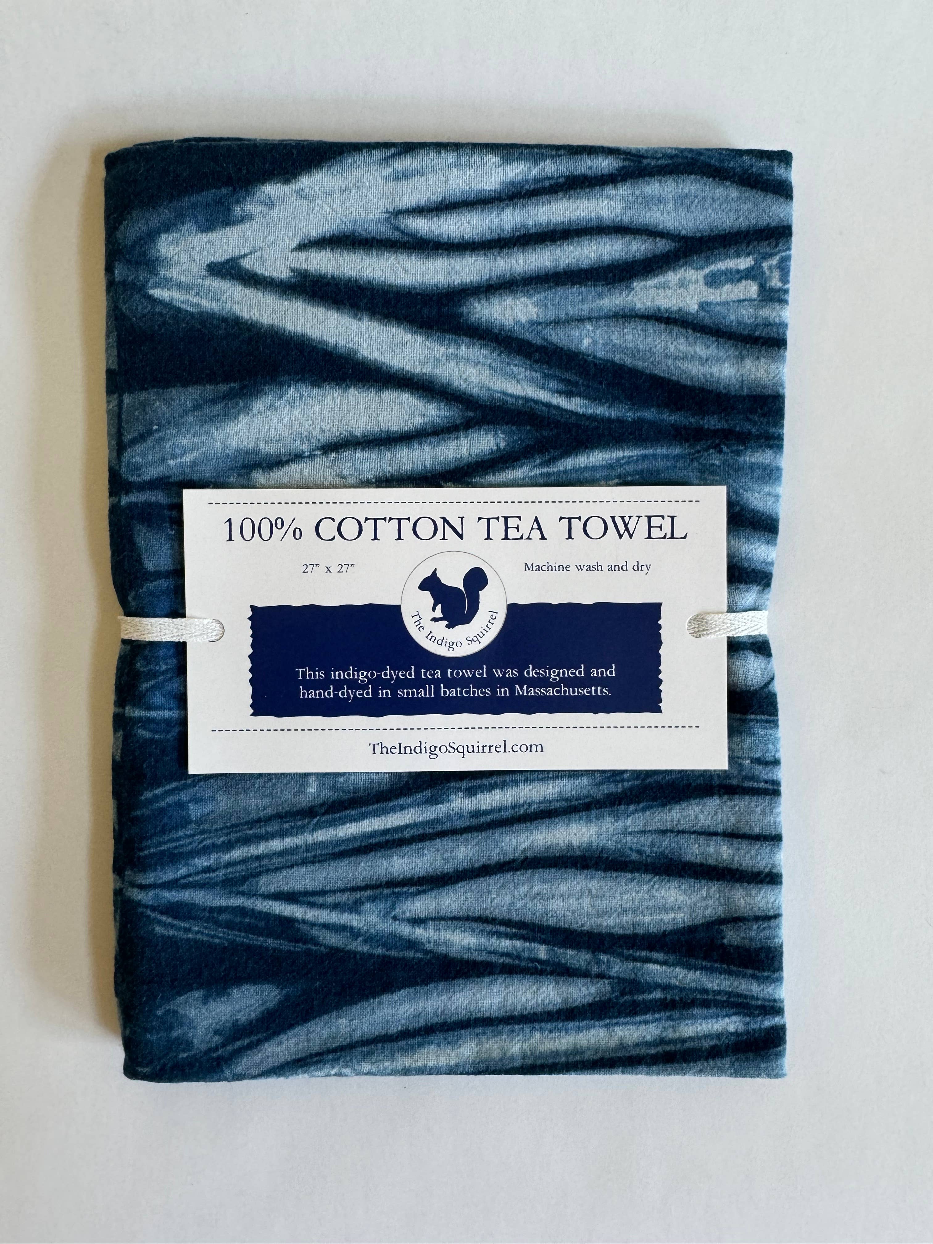 The Indigo Squirrel - Wholesale Tea Towel - Indigo- Dyed Tea Towel6