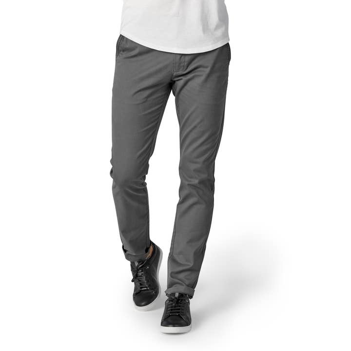 Feel Good Chinos in Faded Black for wholesale by Perk Clothing