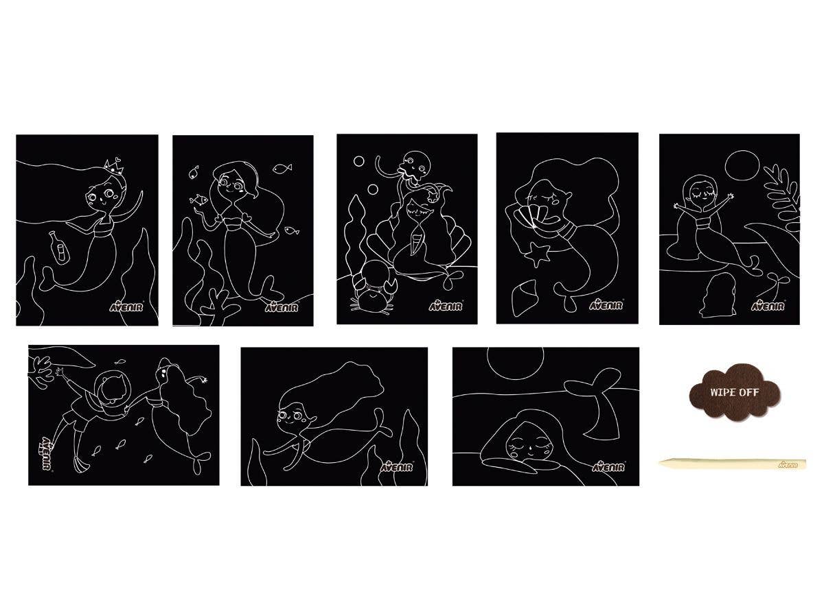 DAM - Wholesale Art Set - Kids & Baby - Avenir - Scratch Art Junior MY LITTLE MERMAID3