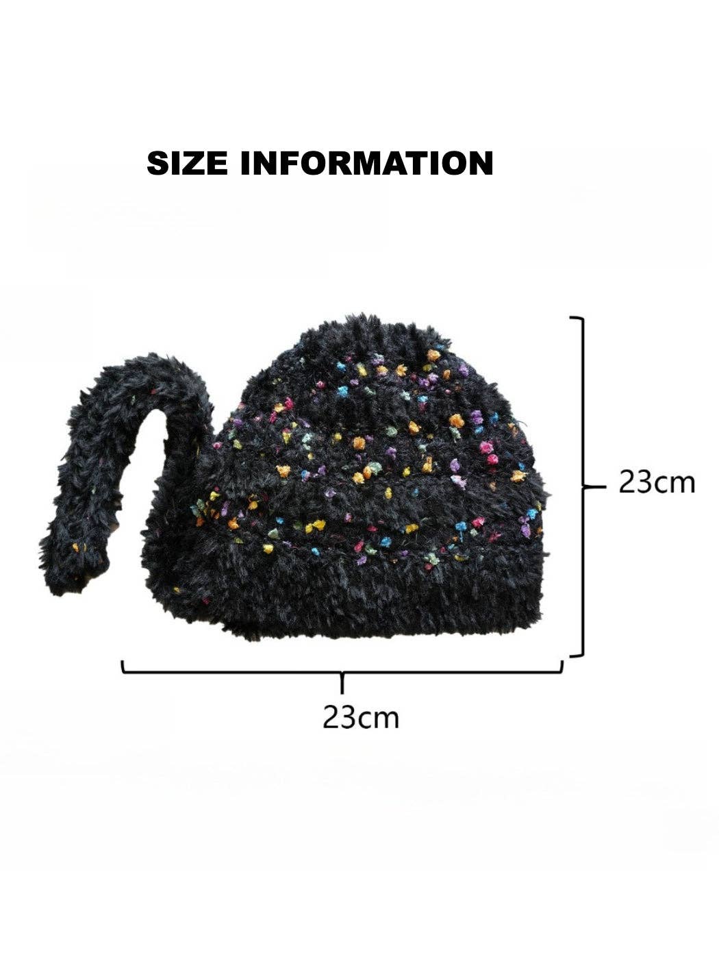 Funkyrel® Atzbranding Limited – wholesale Mössa - Dam – Haila - Vinterstickad mössa med färgglada spräckliga mönster9