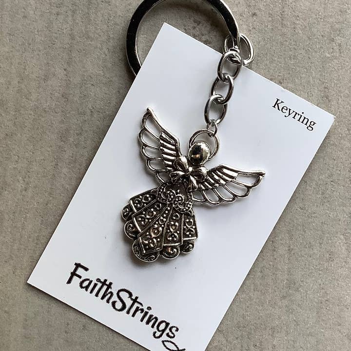 Angel Keyring Keychain Christian Metal Gift Faith Christmas and other Purchase wholesale angel wing keychain. Free returns & net 60 terms on Faire trending on Faire.