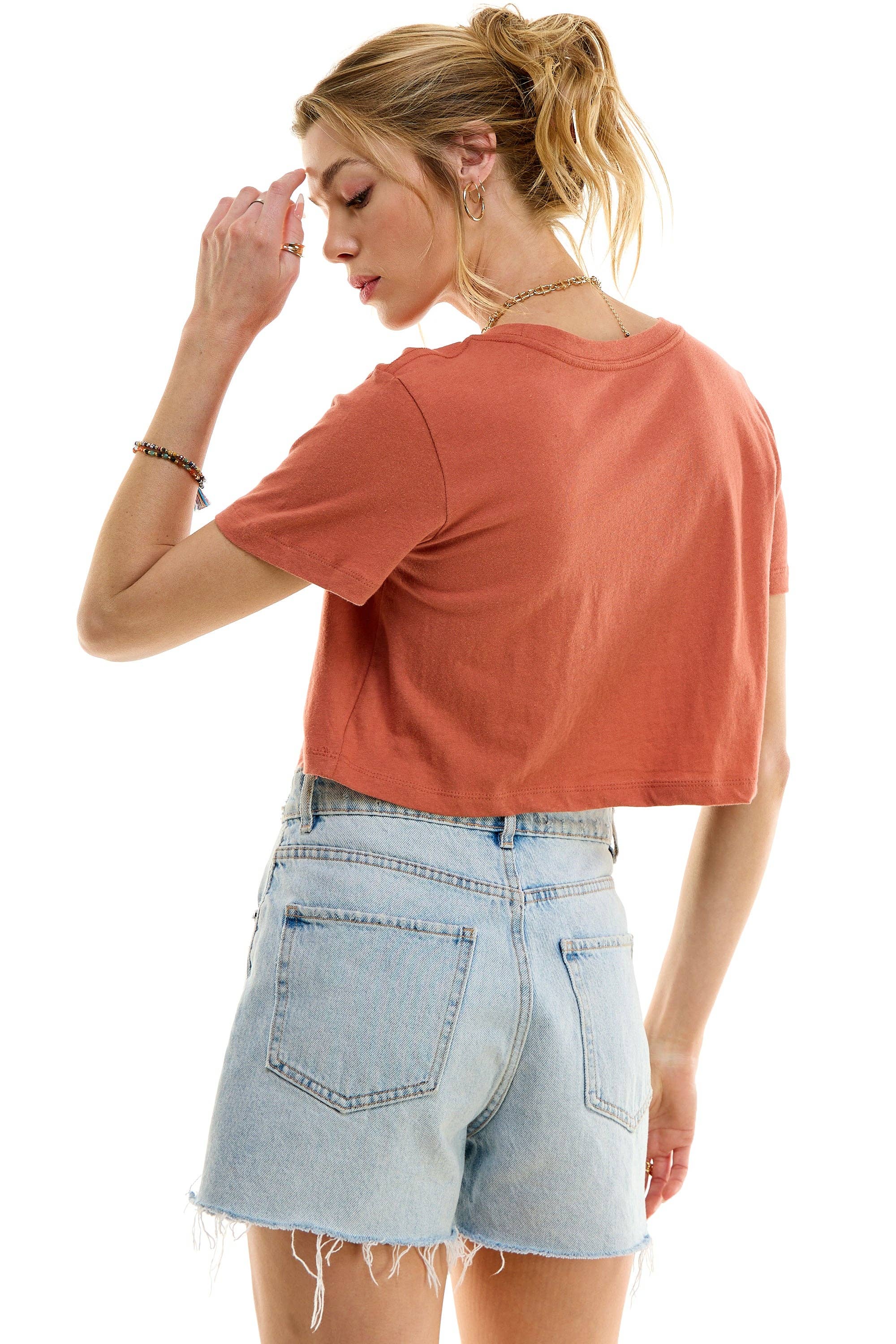 LOVING PEOPLE - Wholesale T-Shirt - Women's - Premium Cotton Crop Tees120