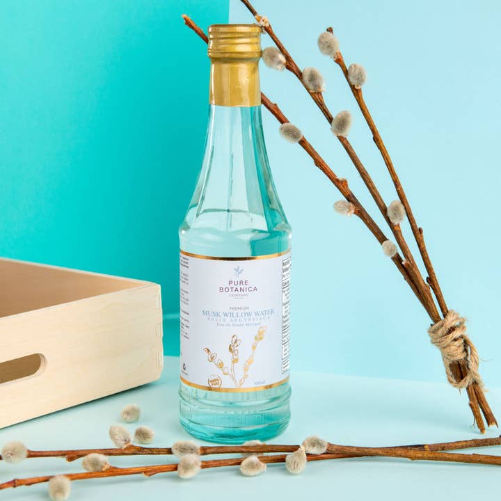 Pure Botanica Company - Wholesale Non-alcoholic aperitif/mocktail - Body Pain Relief: Premium Musk Willow Water Distillate