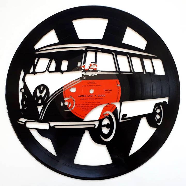 Broken Record - Wholesale Wall Accent - Vinyl Record Art - Kombi Van