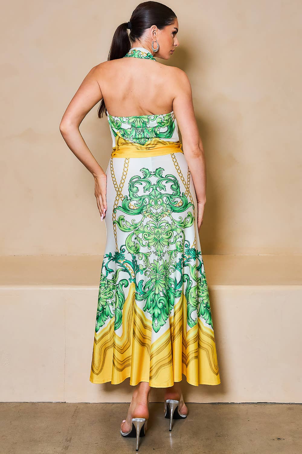 Her Bottari - Vendita all'ingrosso Completo top e gonna - Donna - BS4313-SET_Completo con Gonna e Collo a Scialle3