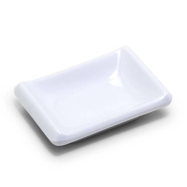 EMC - Wholesale Dish - Melamine Rectangle Sauce Dish 3-5/8"x2-1/2" - White0