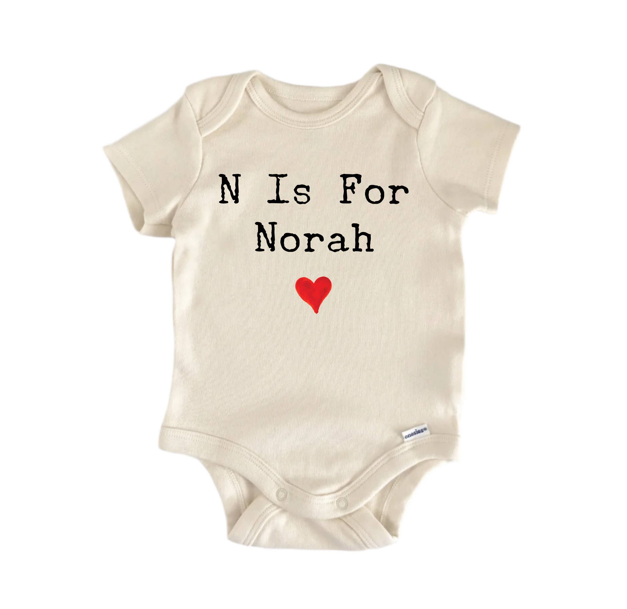 North Fork Forager LLC - Vente Body (sans pieds) – bébé - N est pour Norah - Body bébé