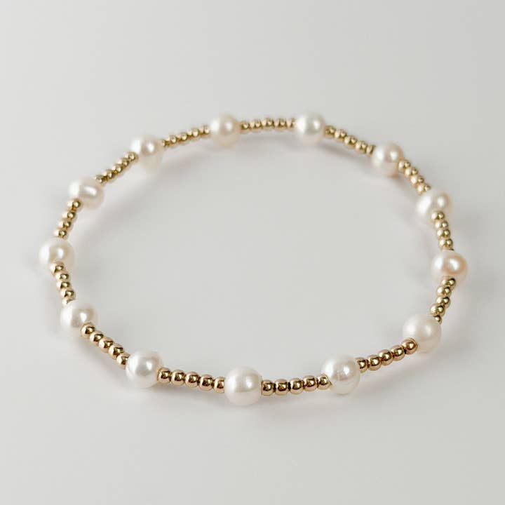 Bracelet en or Ida Pearl pour la vente par Gardenia Co