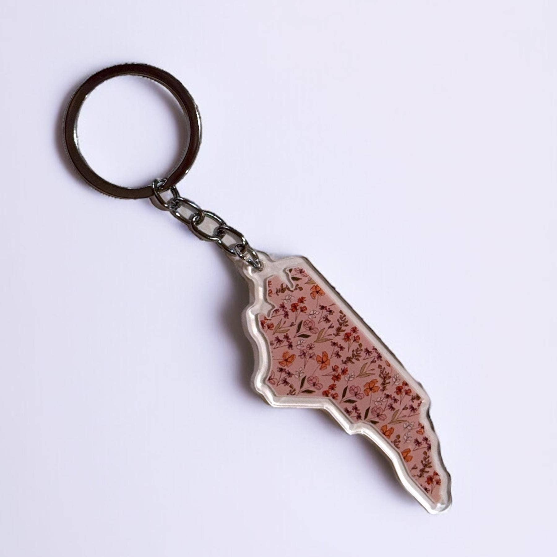 Positively North Carolina - Wholesale Keychain - Women's - North Carolina Floral Keychain & Bag Charms for Women4