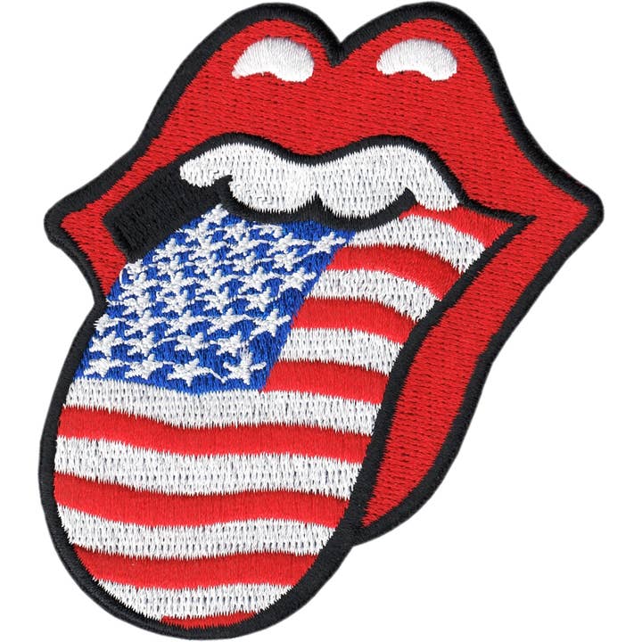 Square Deal Recordings & Supplies – wholesale Patch – Patch - Rolling Stones - USA Flag Tongue