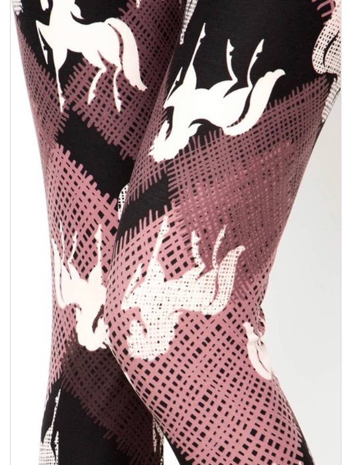 Horse Print ONE SIZE Leggings for wholesale by Love 4 Leggings