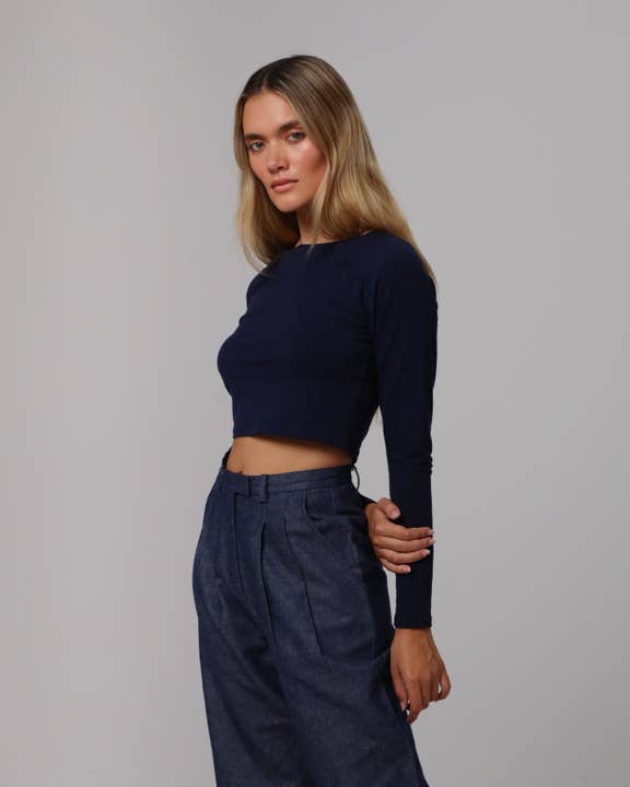 T-shirt corta raglan essenziale in canapa per la vendita all'ingrosso da parte di Juana