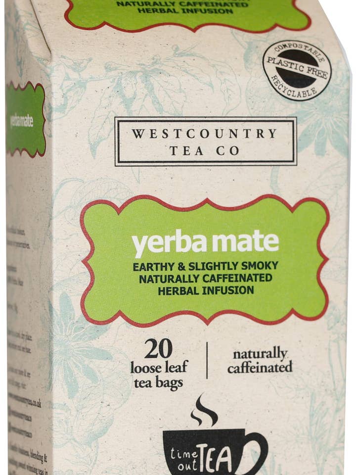 Yerba Mate Time Out Tea Bags for wholesale by Westcountry Tea Co.