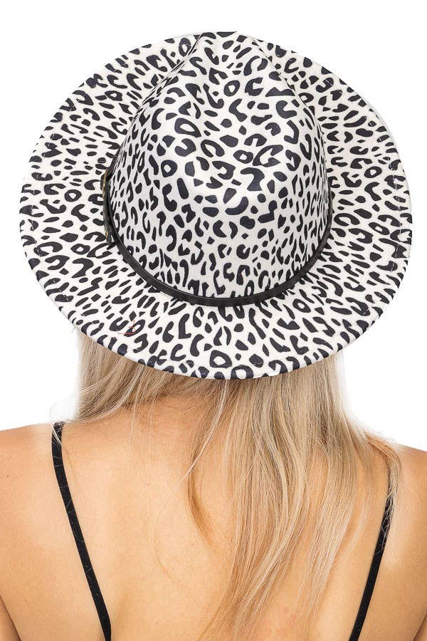Cap Zone - Wholesale Fedora - Women's - Leopard Red Bottom Fedora10