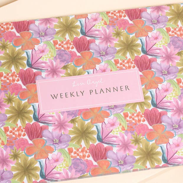 Lisa Angel - Wholesale Planner - Bright Floral Desktop Weekly Planner3