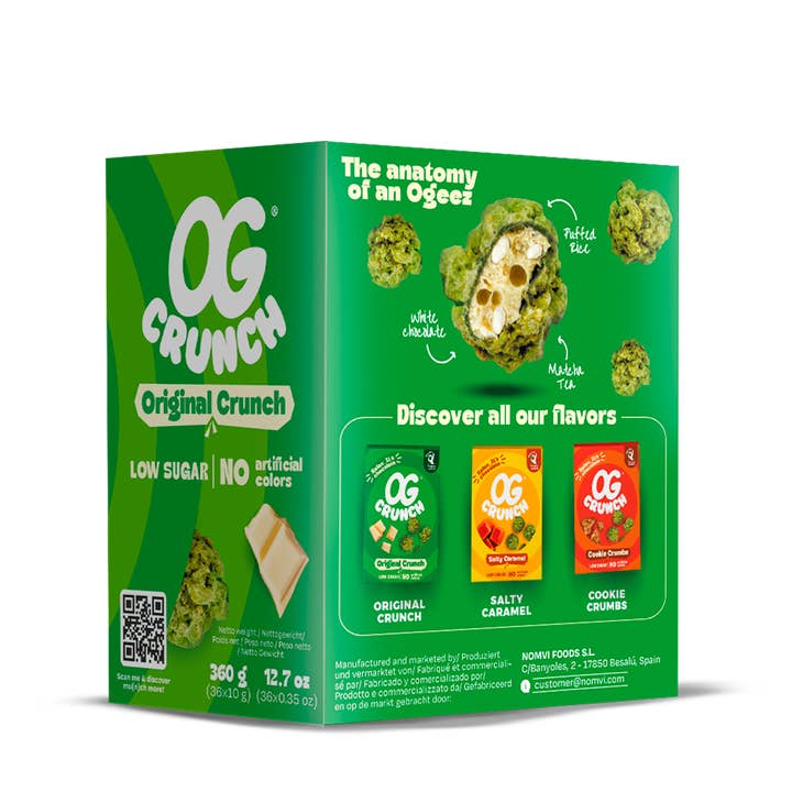 OG Crunch - Wholesale Chocolate - OG Crunch Chocolate CRUNCHBOX 36 x10g