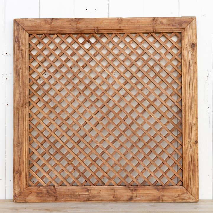 De-cor - Venta al por mayor Papel pintado 3D - Gran ventana de celosía antigua de granja4