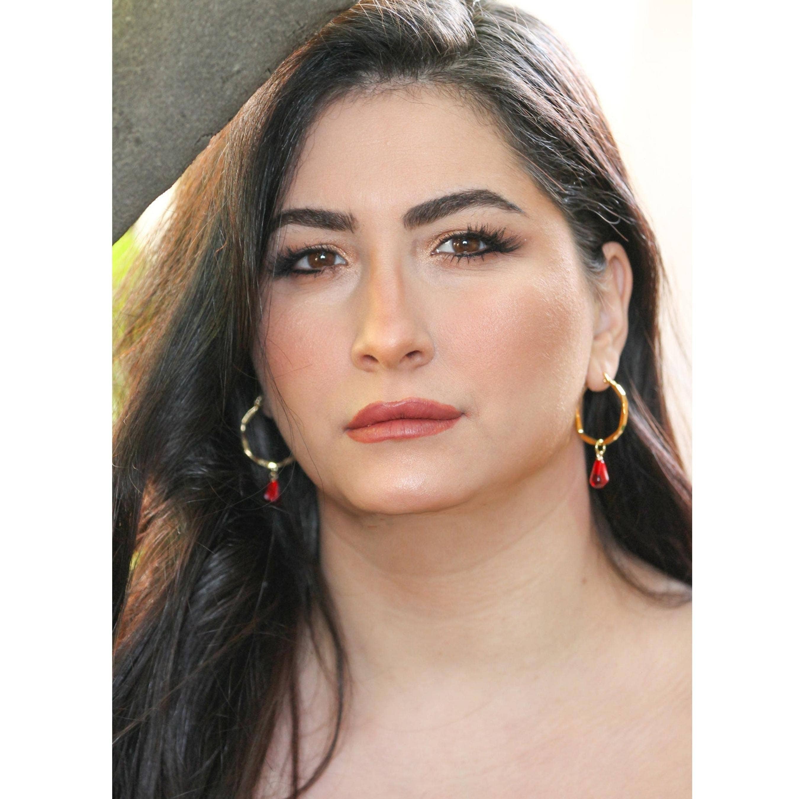 TaifJewely - Wholesale Hoop Earrings - 2 IN 1 POMEGRANATE EARRINGS7