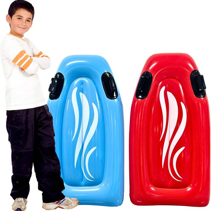 4E's Novelty 2 Pack Inflatable Body Boards with Handles – Perfect for Beach, Pool & Backyard Water Slides for wholesale by 4E's Novelty