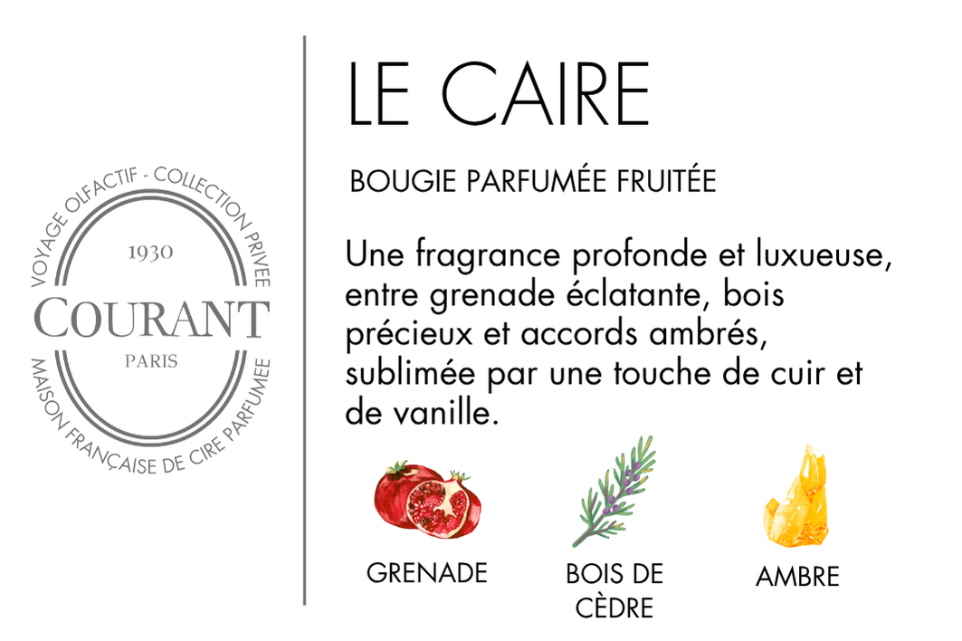 Sas Laurel Home - Courant Paris - Wholesale Jar/Filled Candle - CAIRO - Scented Candle1