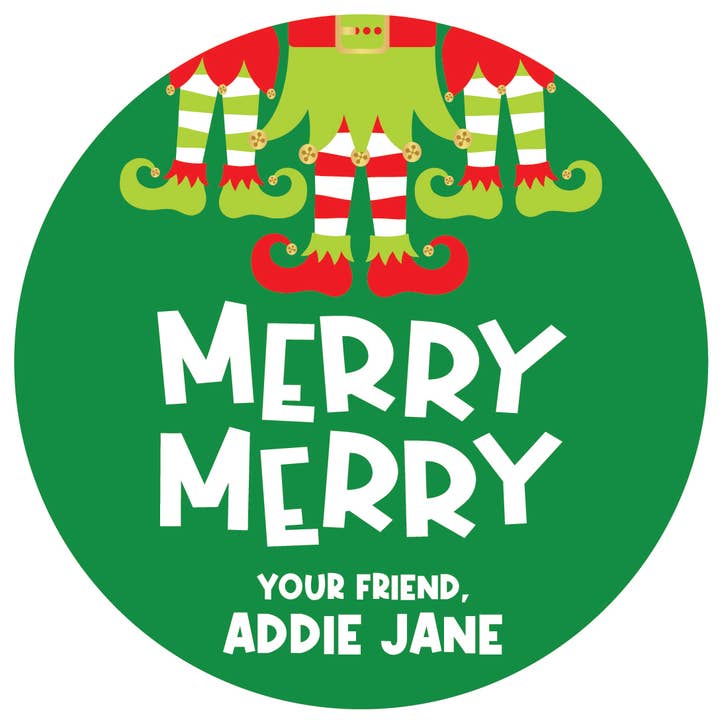 Oh, Sugar! - Wholesale Cookie - PERSONALIZED Christmas Cookie Bags (Label PELF)