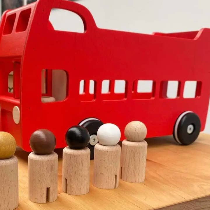 Little Poland Gallery - Wholesale Wood Toy - Kids - BAJO Double Decker Bus Exclusive
