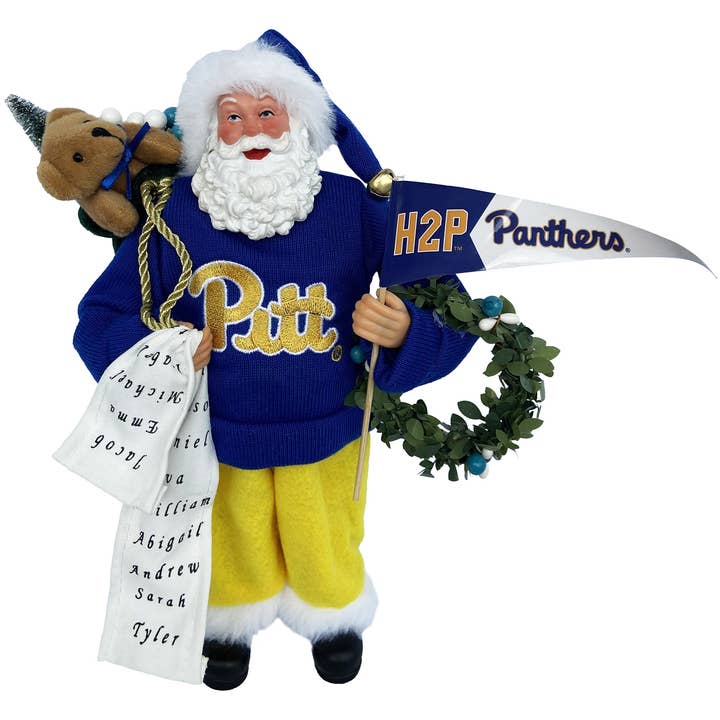 12" University of Pittsburg Panthers Proud Santa and other Purchase Wholesale pitt university. Free Returns & Net 60 Terms on Faire trending on Faire.
