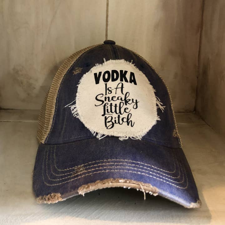 BohoGroove - Wholesale Baseball Cap - Women's - Vodka is a Sneaky Little Bitch Hat, Vodka Ball Cap16