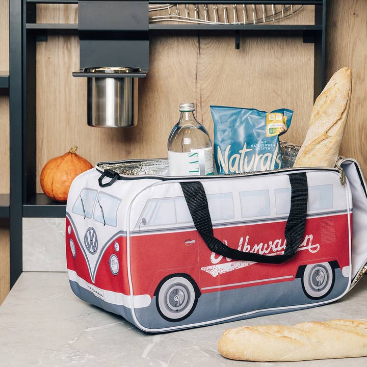 VW Collection by BRISA - Wholesale Cooler/Cooler Bag - VW T1 Bus Lightweight Travel Cooler Bag (25 l) – RD/WH6