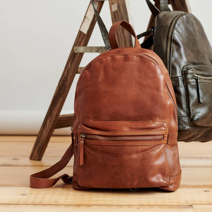 Baxter Handcrafted Leather Backpack for wholesale by Latico Leathers