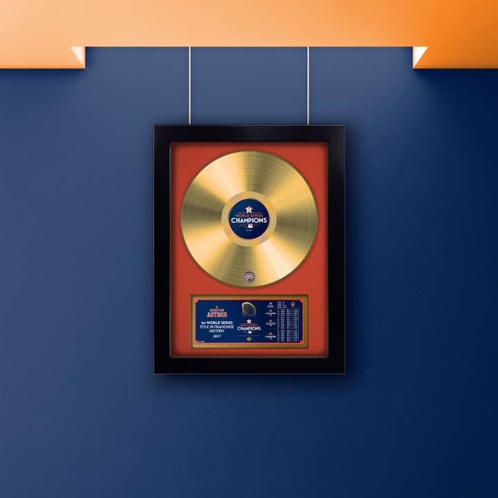 Inglasco Inc. - Wholesale Music Accessory - MLB Houston Astros Vinyl Gold Record