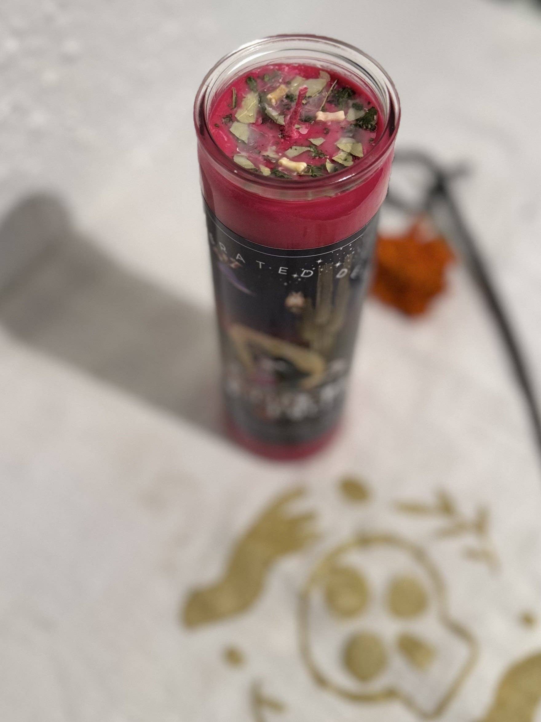 A Venerated Death, LLC - Wholesale Votive Candle - La Mujer De Media Noche Vigil Candle1