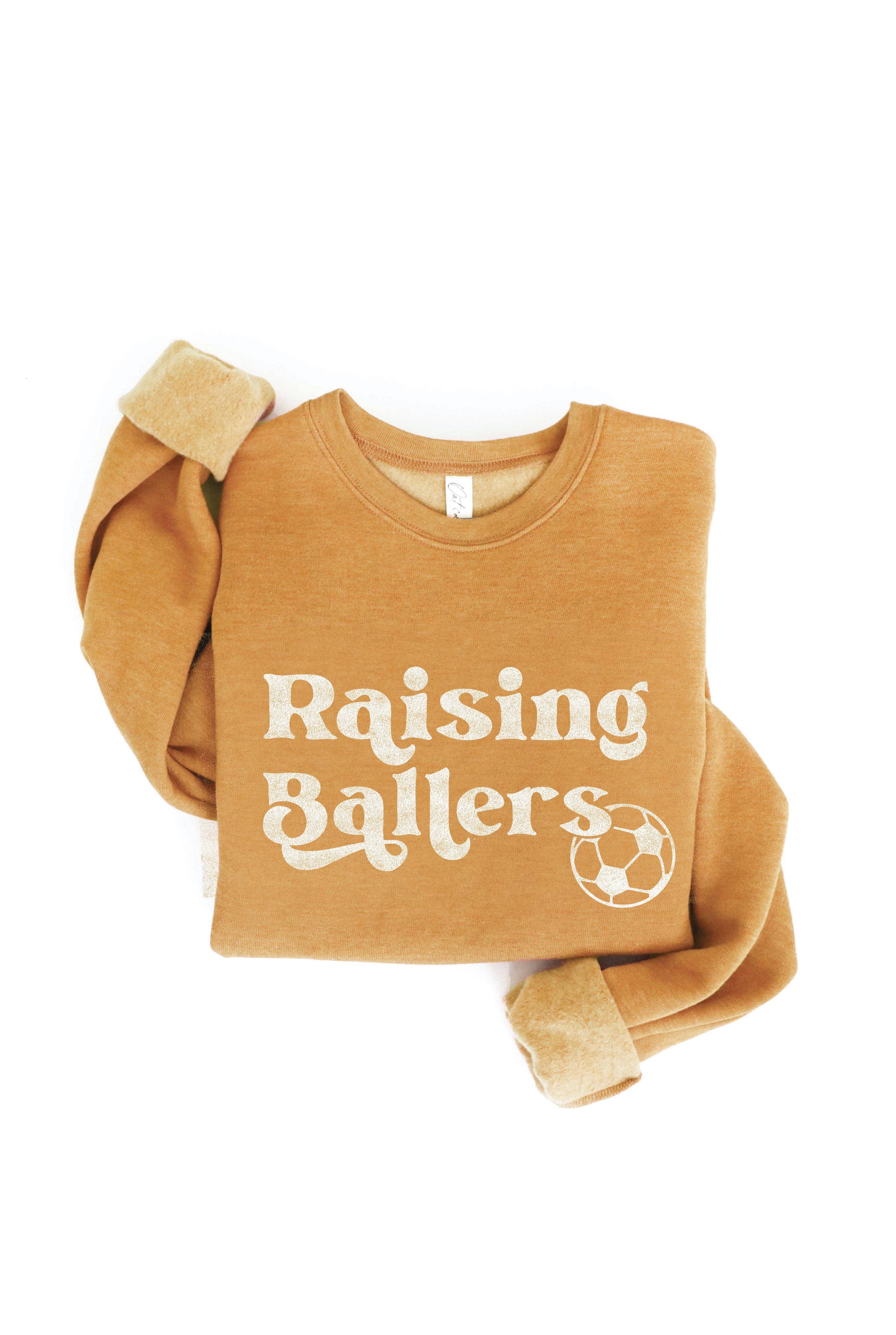 OAT COLLECTIVE - Wholesale Graphic Sweatshirt - Women's - RAISING BALLERS SOCCER Graphic Sweatshirt11