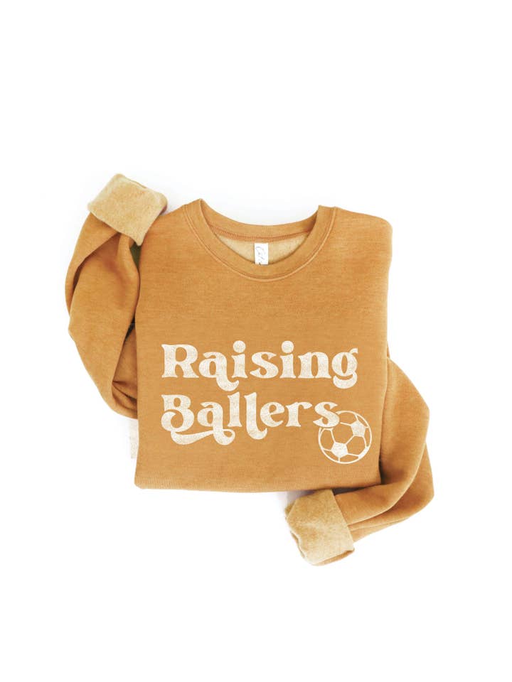 OAT COLLECTIVE - Wholesale Graphic Sweatshirt - Women's - RAISING BALLERS SOCCER Graphic Sweatshirt11