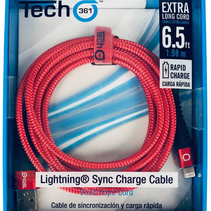 CABLE SÓLIDO DE CARGA RÁPIDA IPHONE, CAJA DE VENTANA, PAQUETE DE 2 M para venta al por mayor de iTech361